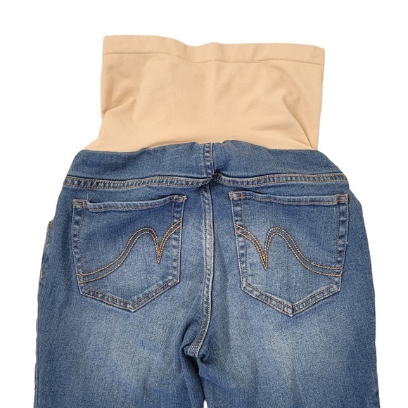 Motherhood Maternity Indigo Blue Secret Fit Belly skinny jeans medium wash XS - Picture 9 of 13